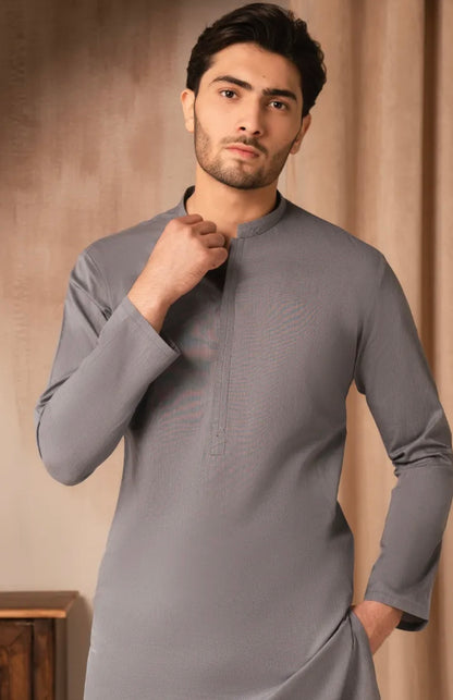 DENIM BLUE COTTON CASUAL KURTA