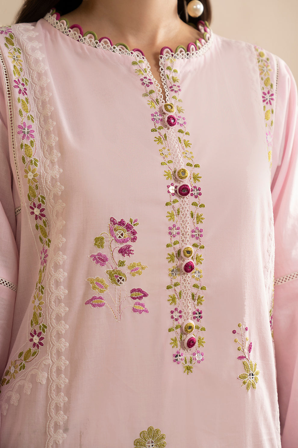 Embroidered Shirt Shalwar Dupatta - 0357