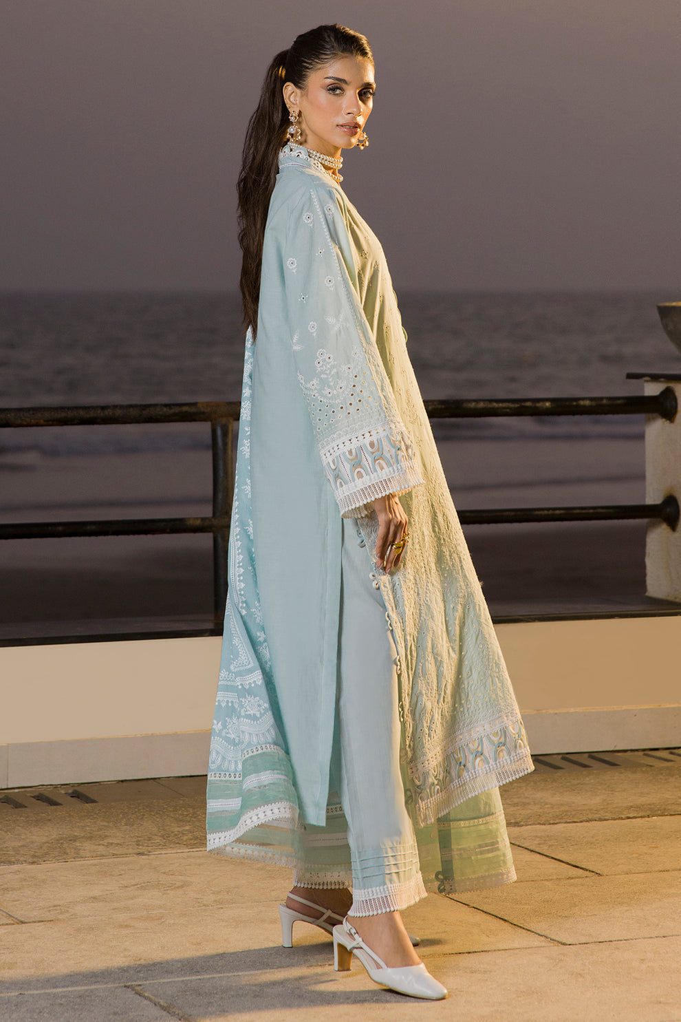 Embroidered Shirt Shalwar Dupatta - 0079