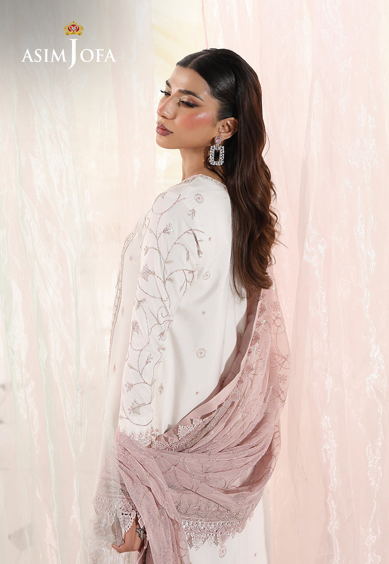 AJUEV-17 EMBROIDERED SLUB LAWN UNSTITCHED 3 PCS