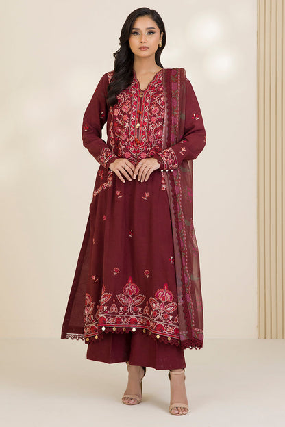 Embroidered Shirt Shalwar Dupatta - 0054