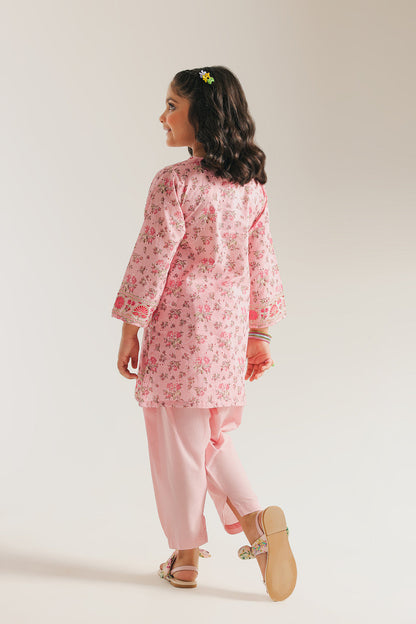 ETHNC GIRLS EMBROIDERED SUIT
