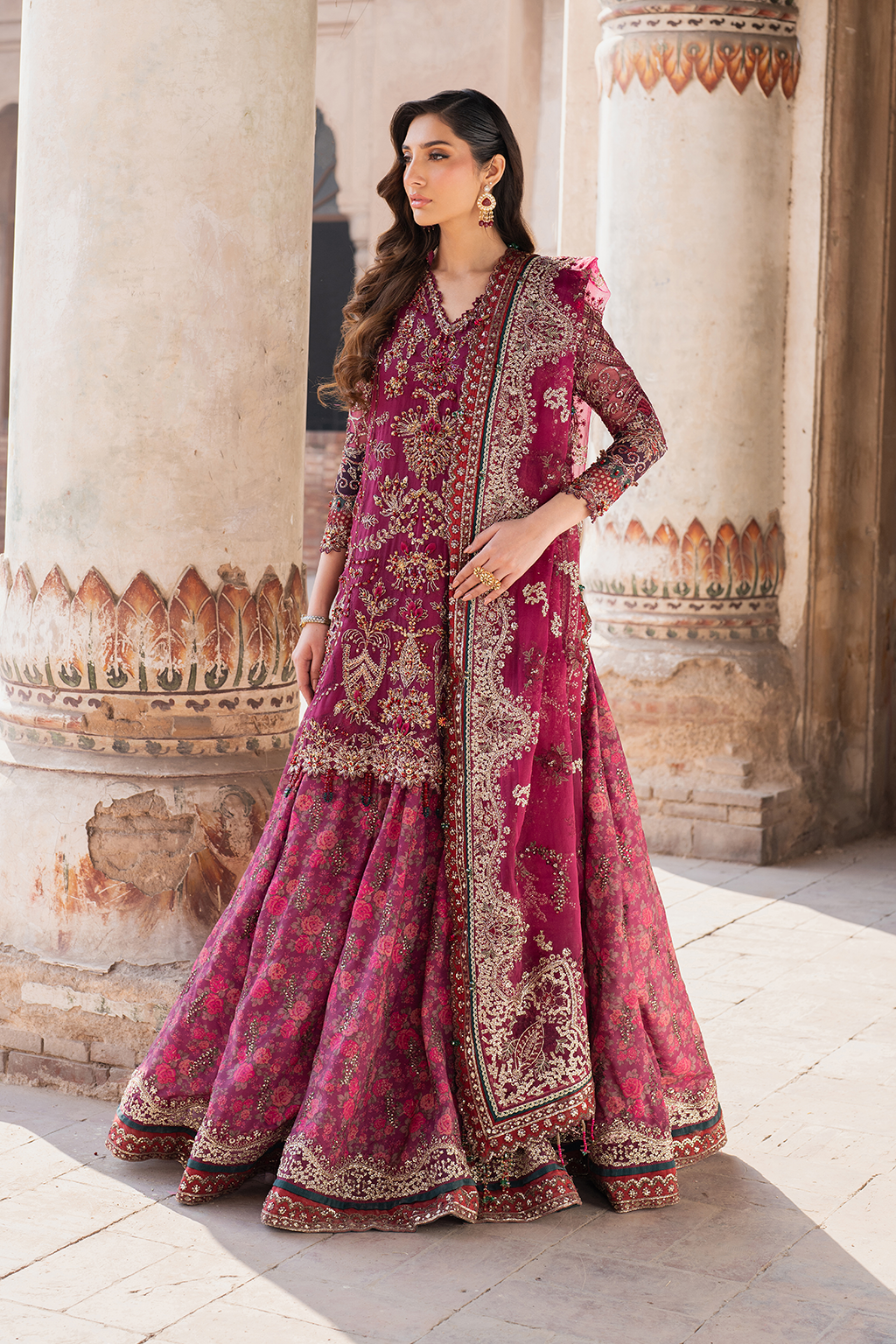 IZNIK ILC-04 EMBROIDERED CHIFFON