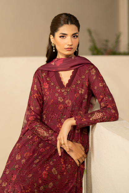IZNIK EFL-10 EMBROIDERED LAWN