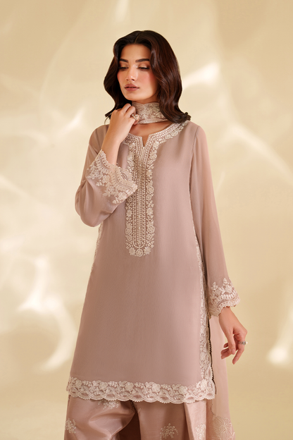 IZNIK CC-79 EMBROIDERED CHIFFON