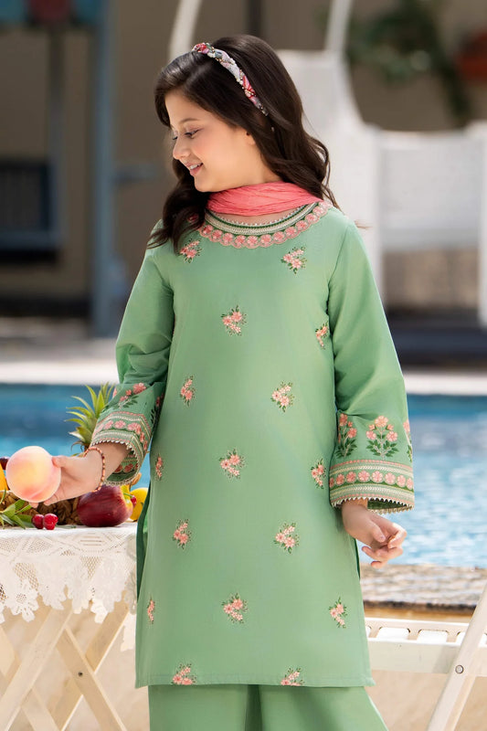 PINK PETALS TEEN GIRLS SAGE GARDEN - 3 PIECE