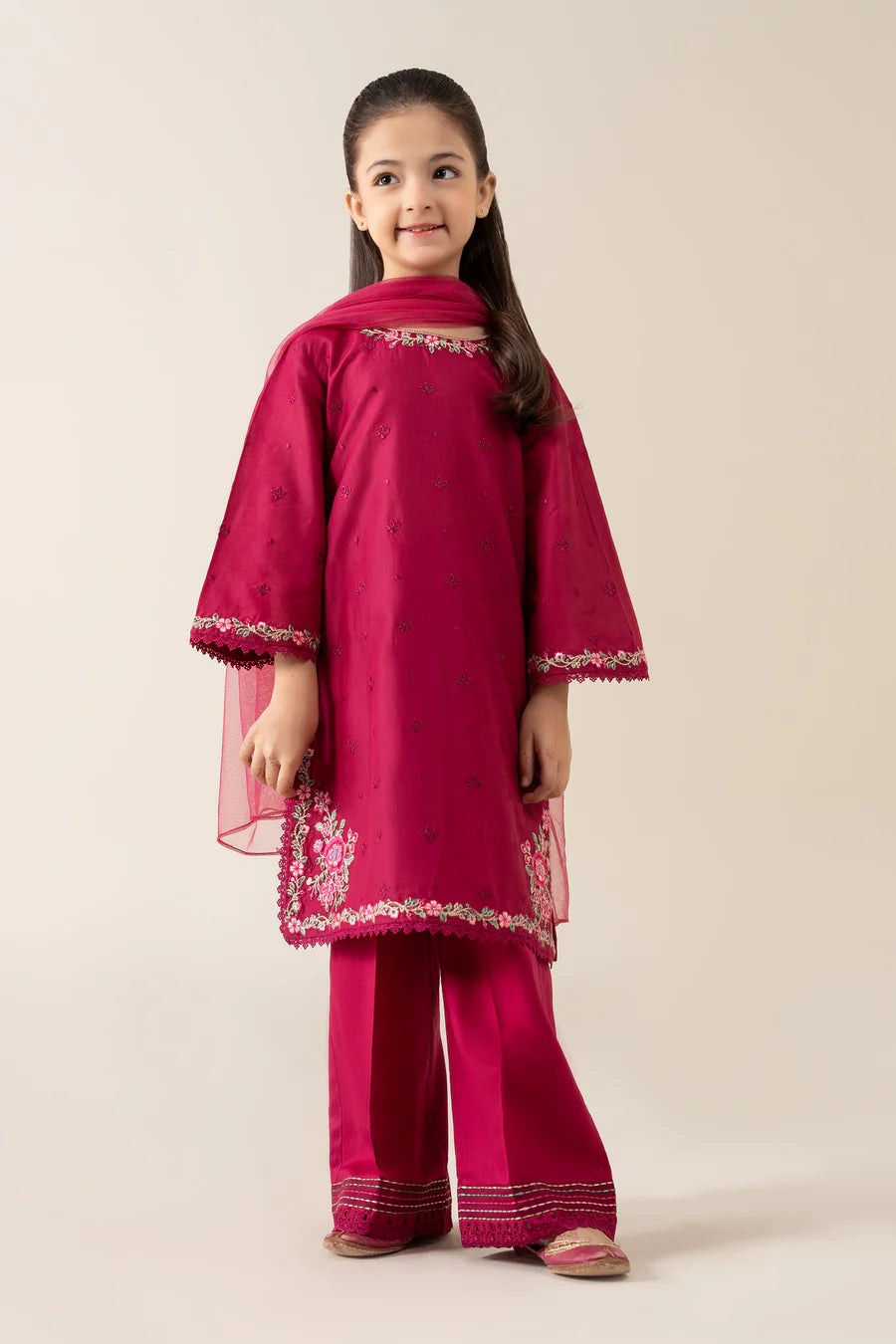 MARIAB GIRLS 3 Piece Embroidered Lawn Suit