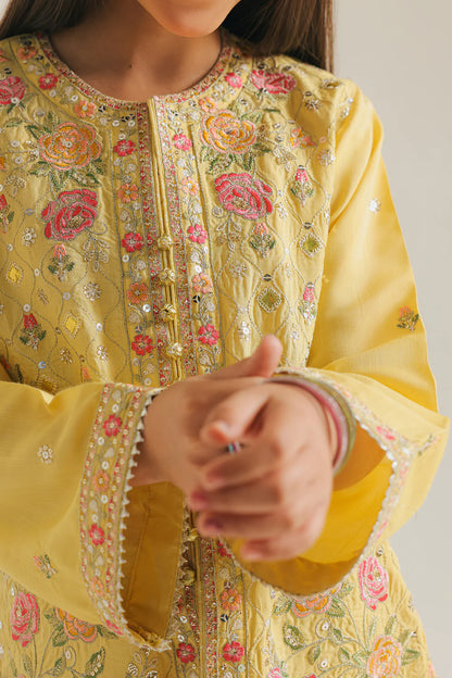 ETHNC GIRLS EMBROIDERED SUIT