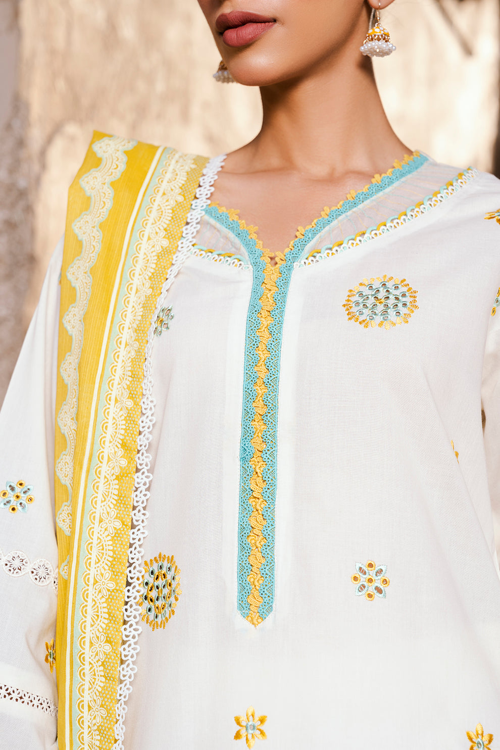 Embroidered Shirt Shalwar Dupatta - 0804