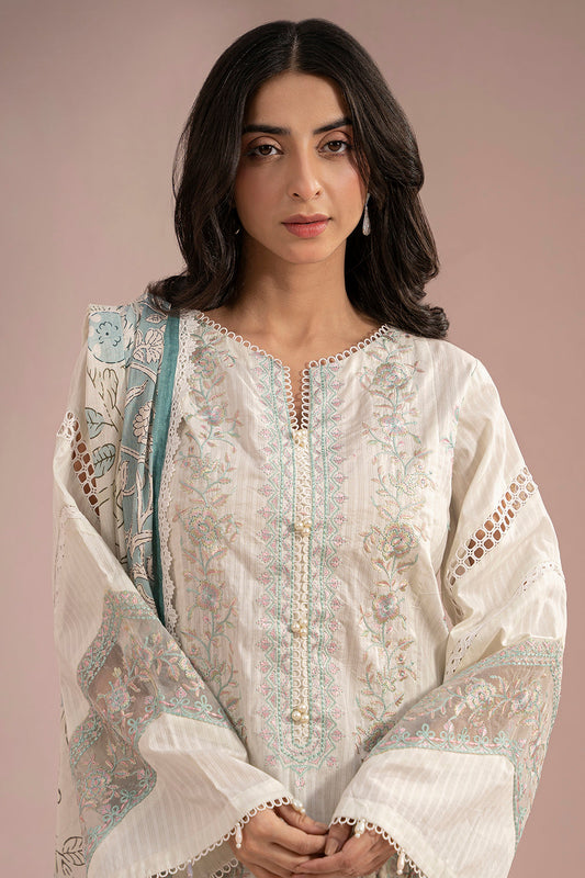 Embroidered Shirt Shalwar Dupatta - 0467