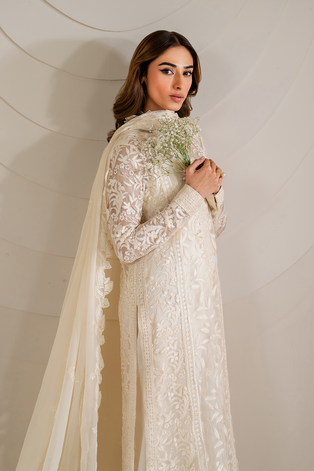 IZNIK UE-391 EMBROIDERED CHIFFON