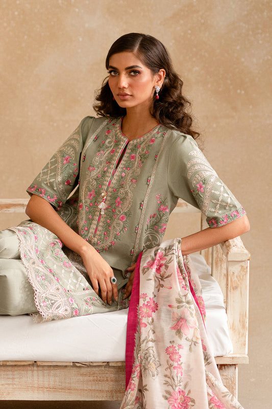 ETHNC WOMEN EMBROIDERED LAWN SUIT