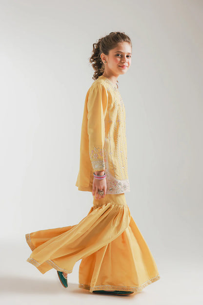 ETHNC GIRLS EMBROIDERED SUIT