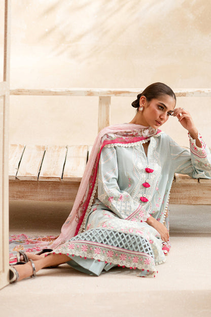ETHNC WOMEN EMBROIDERED LAWN SUIT
