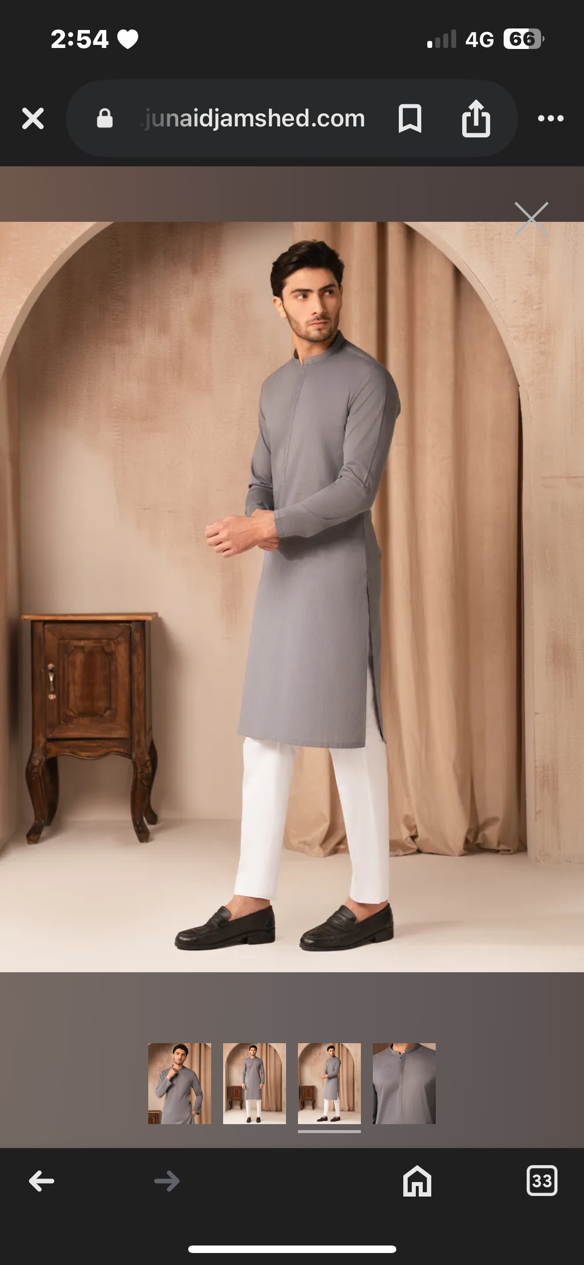 DENIM BLUE COTTON CASUAL KURTA
