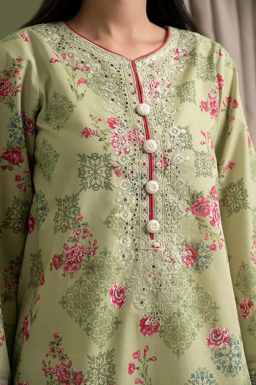 Embroidered Shirt Dupatta - 0423