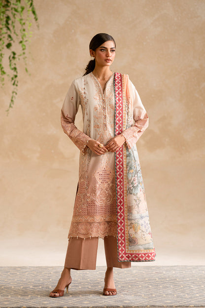 ETHNC WOMEN EMBROIDERED LAWN SUIT