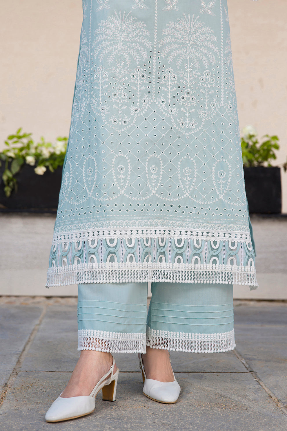 Embroidered Shirt Shalwar Dupatta - 0079