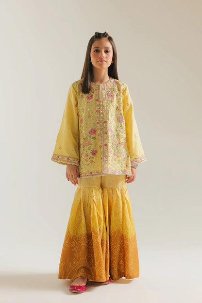 ETHNC GIRLS EMBROIDERED SUIT