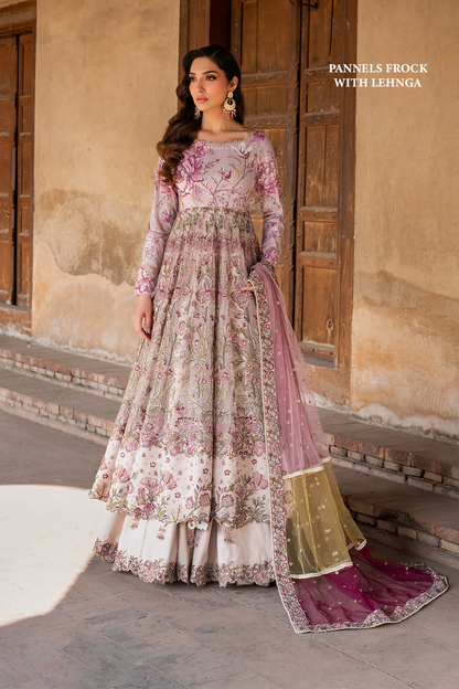 IZNIK ILC-08 EMBROIDERED PRINTED SILK