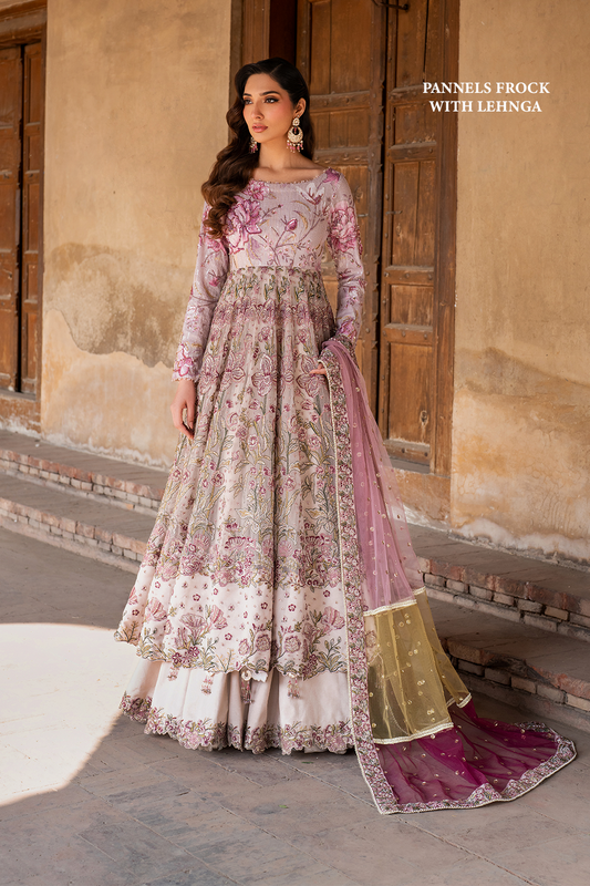 IZNIK ILC-08 EMBROIDERED PRINTED SILK