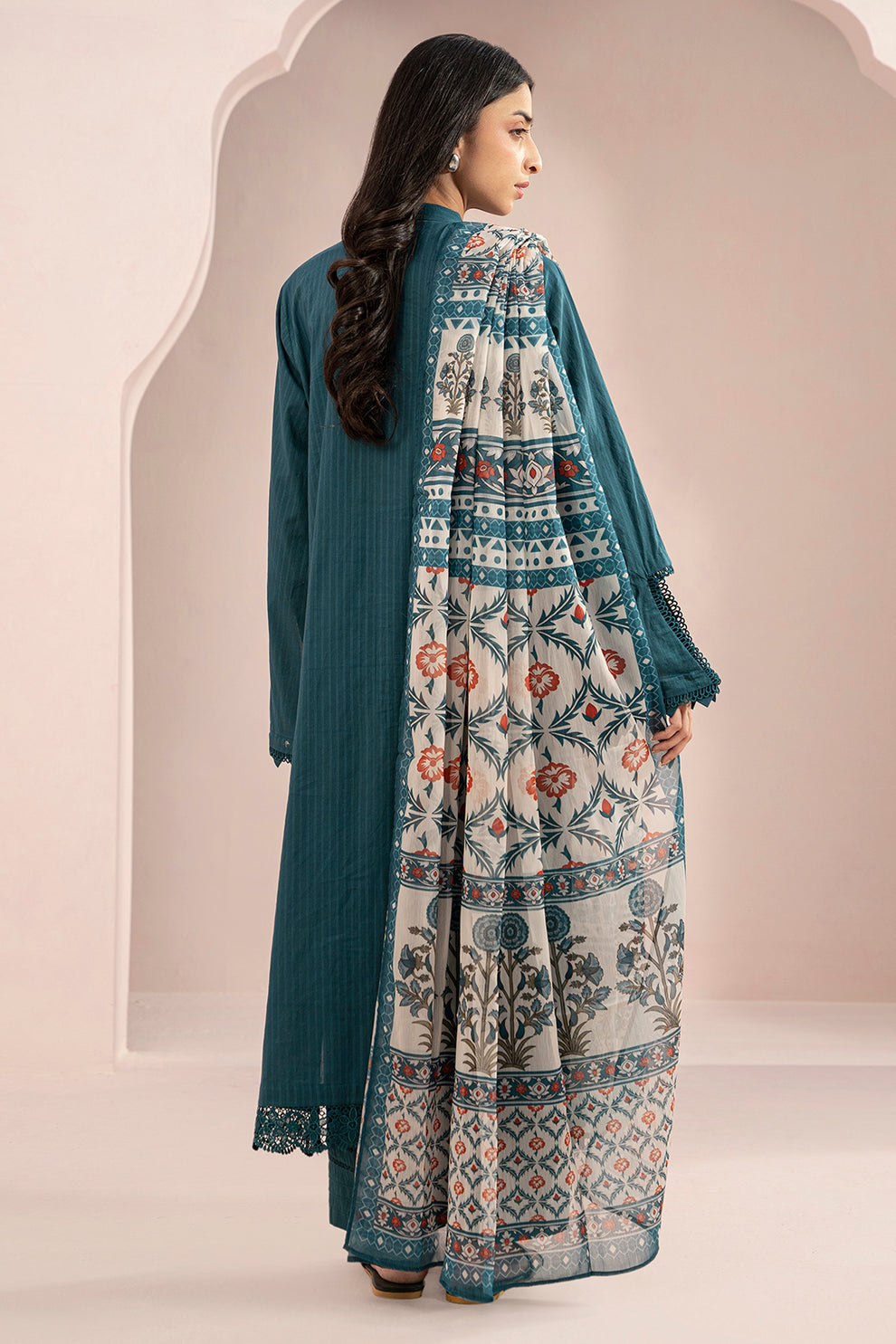 Embroidered Shirt Shalwar Dupatta - 0537