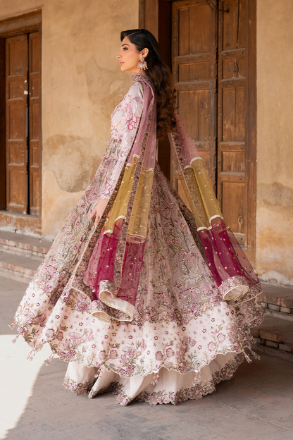 IZNIK ILC-08 EMBROIDERED PRINTED SILK