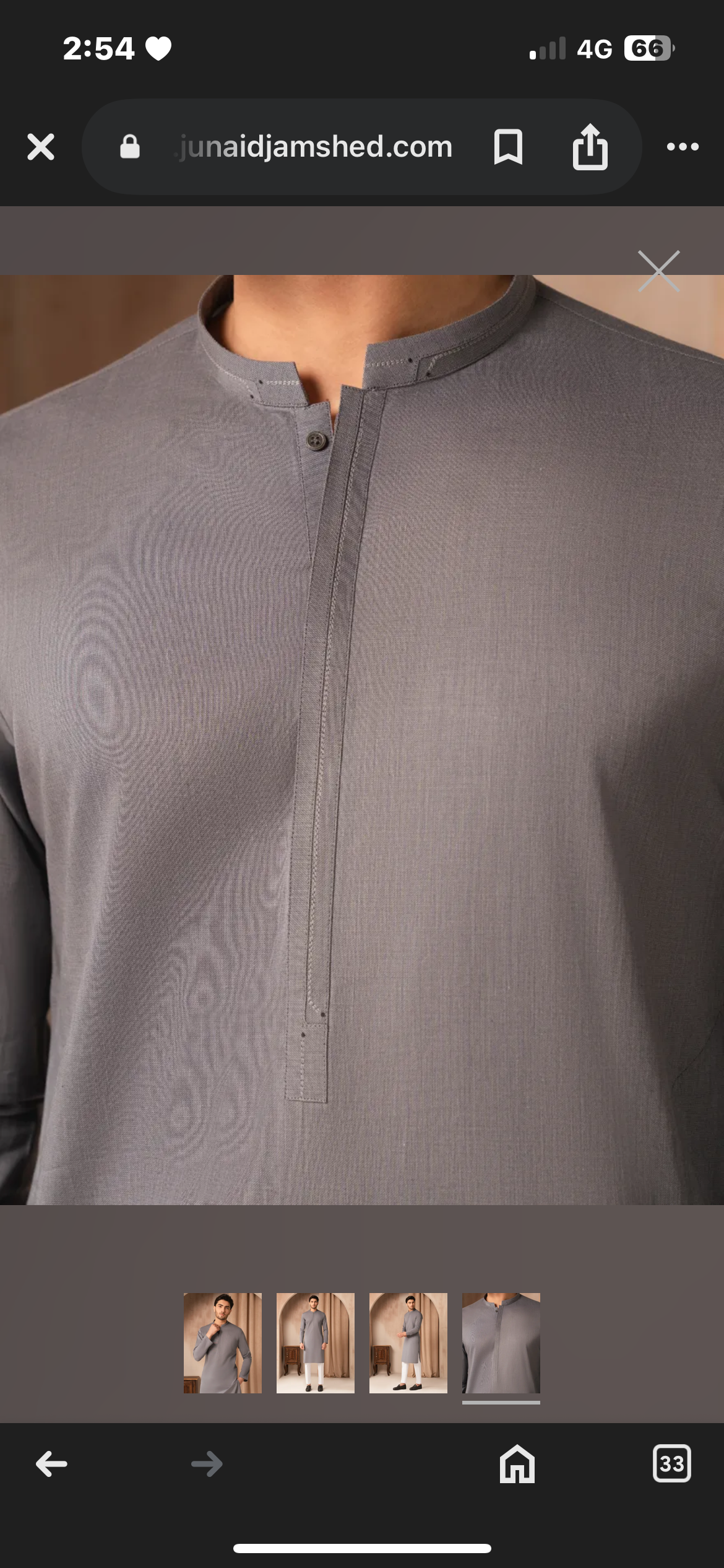 DENIM BLUE COTTON CASUAL KURTA