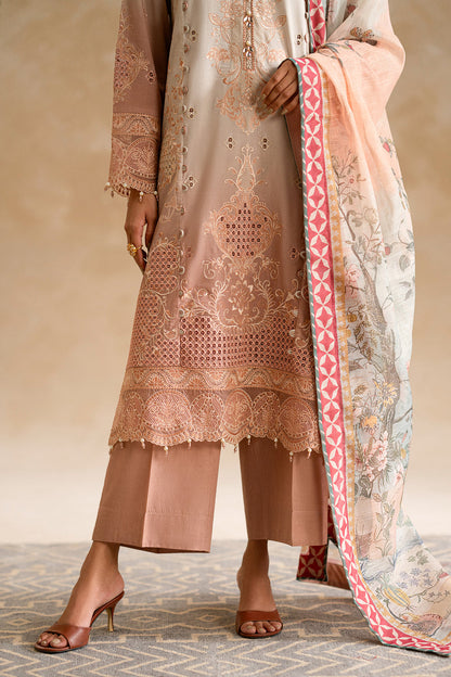 ETHNC WOMEN EMBROIDERED LAWN SUIT