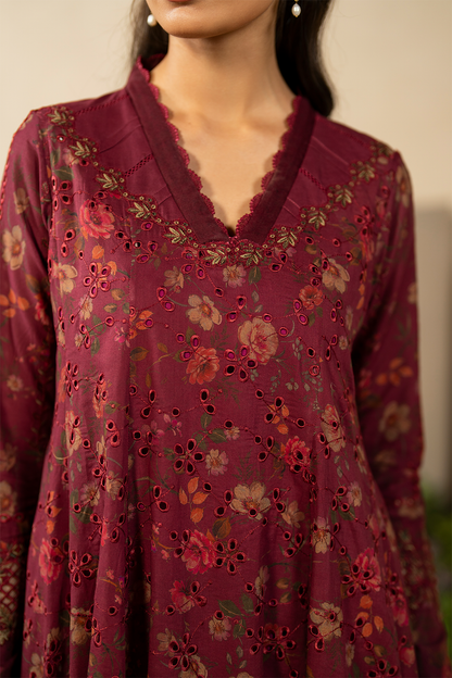 IZNIK EFL-10 EMBROIDERED LAWN