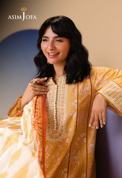 AJUBU-22 Printed Embroidered Lawn 3 Pcs