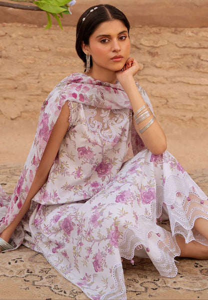 LILAC HINT-3PC PRINTED LAWN SUIT