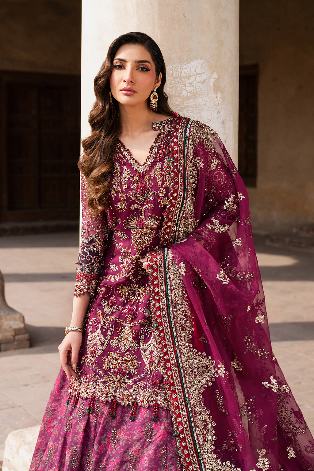 IZNIK ILC-04 EMBROIDERED CHIFFON