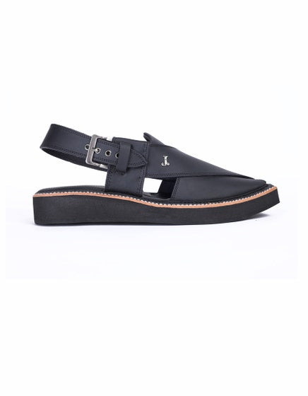MATT BLACK TRENDY PESHAWARI CHAPPAL