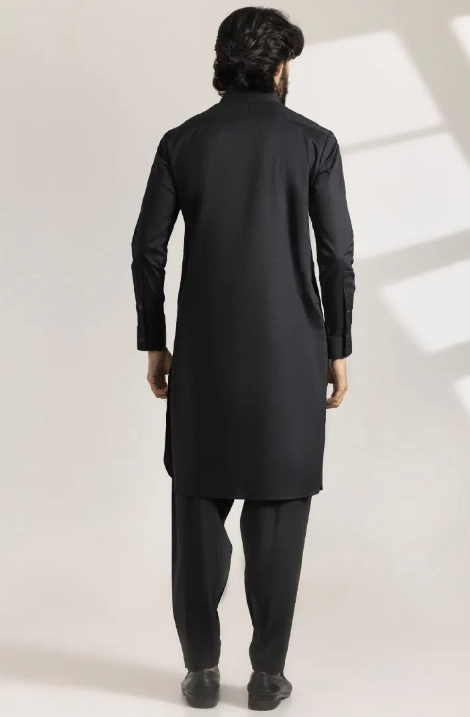 BLACK COTTON CASUAL KAMEEZ SHALWAR