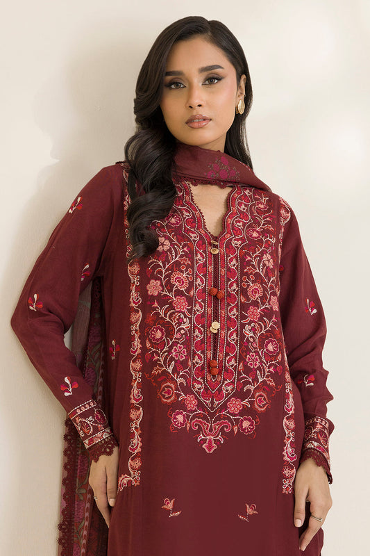 Embroidered Shirt Shalwar Dupatta - 0054