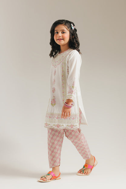 ETHNC GIRLS EMBROIDERED SUIT