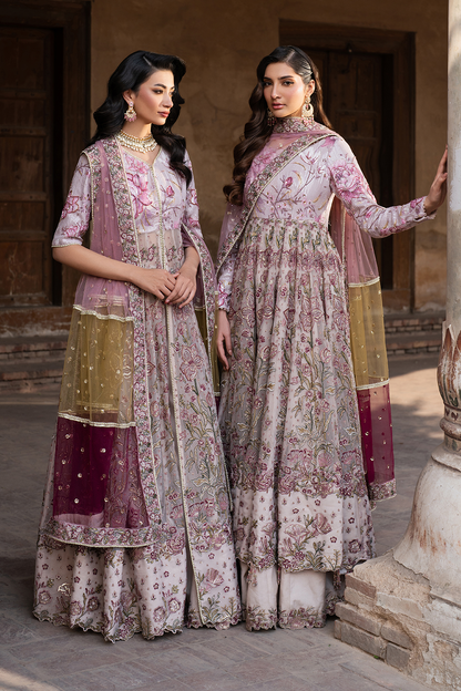 IZNIK ILC-08 EMBROIDERED PRINTED SILK