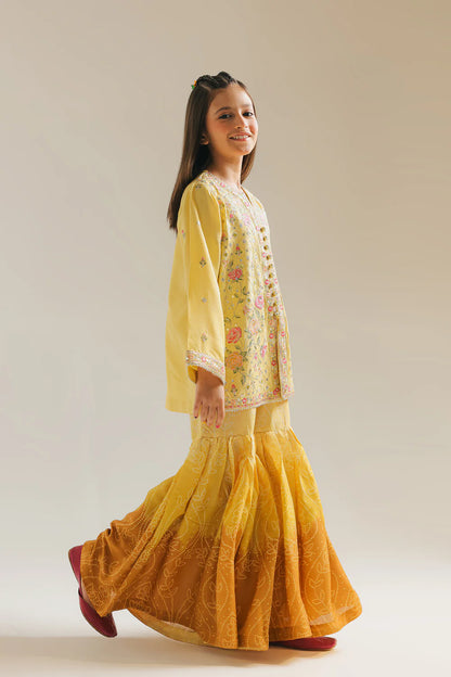 ETHNC GIRLS EMBROIDERED SUIT