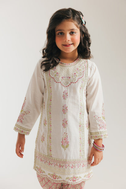 ETHNC GIRLS EMBROIDERED SUIT