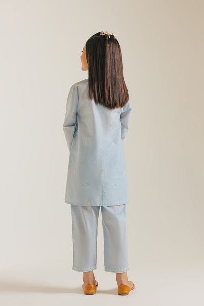 ETHNC GIRLS EMBROIDERED SUIT