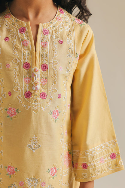 ETHNC GIRLS EMBROIDERED SUIT