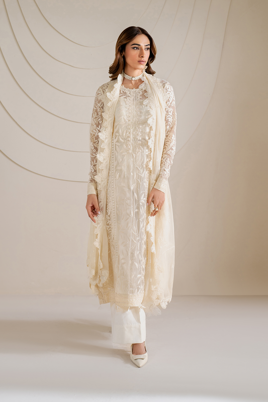 IZNIK UE-391 EMBROIDERED CHIFFON