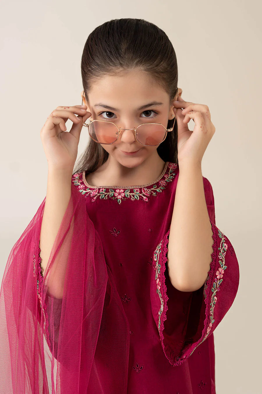 MARIAB GIRLS 3 Piece Embroidered Lawn Suit