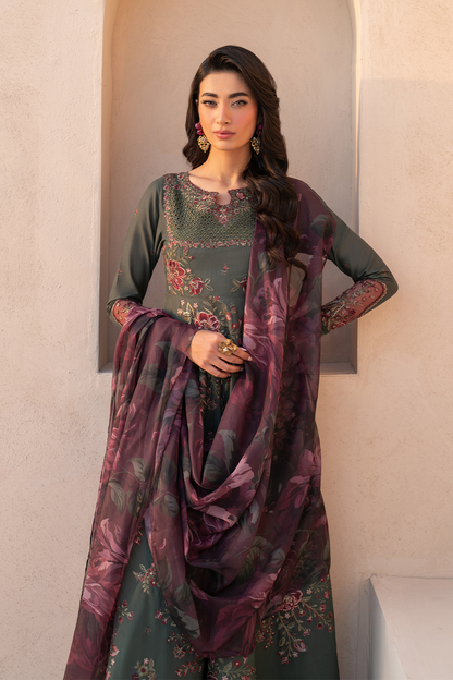 IZNIK EFL-11 EMBROIDERED LAWN