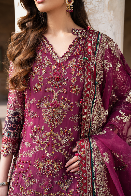 IZNIK ILC-04 EMBROIDERED CHIFFON