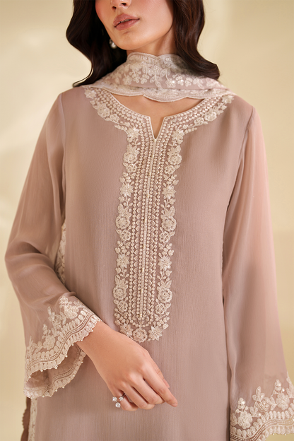IZNIK CC-79 EMBROIDERED CHIFFON