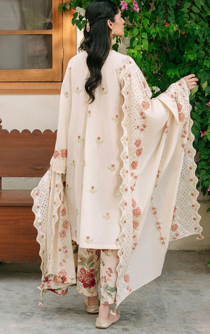 SUNSET ORCHARD-3PC EMBROIDERED CAMBRIC SUIT