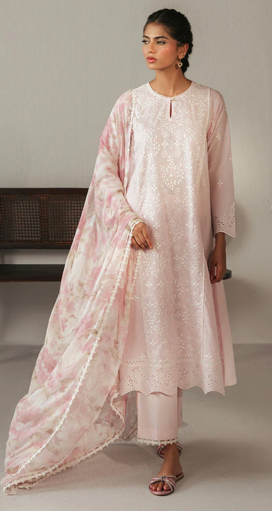 LILAC ROSE-3PC CHIKANKARI SUIT