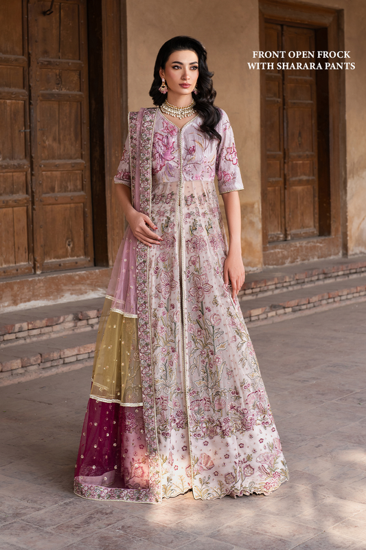 IZNIK ILC-08 EMBROIDERED PRINTED SILK
